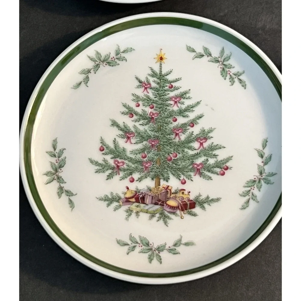 AK Kaiser W Germany Set of 6 Christmas Tree & Holly 4